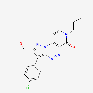 7-butyl-3-(4-chlorophenyl)-2-(methoxymethyl)pyrazolo[5,1-c]pyrido[4,3-e][1,2,4]triazin-6(7H)-one