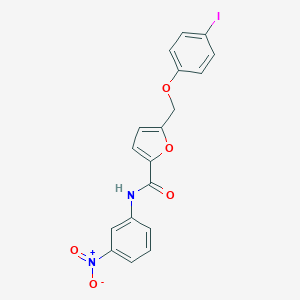 molecular formula C18H13IN2O5 B445740 5-[(4-iodophenoxy)methyl]-N-(3-nitrophenyl)furan-2-carboxamide 