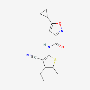 N-(3-cyano-4-ethyl-5-methyl-2-thienyl)-5-cyclopropyl-3-isoxazolecarboxamide