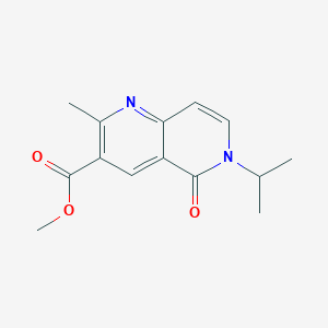 methyl 2-methyl-5-oxo-6-(propan-2-yl)-5,6-dihydro-1,6-naphthyridine-3-carboxylate