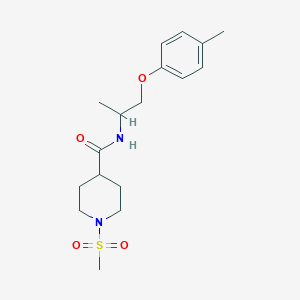 1-METHANESULFONYL-N-[1-(4-METHYLPHENOXY)PROPAN-2-YL]PIPERIDINE-4-CARBOXAMIDE