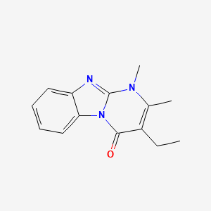 3-ethyl-1,2-dimethylpyrimido[1,2-a]benzimidazol-4(1H)-one