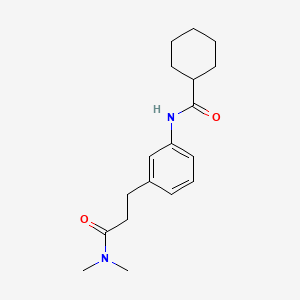 N-{3-[3-(dimethylamino)-3-oxopropyl]phenyl}cyclohexanecarboxamide