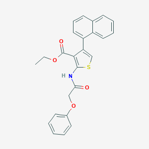 Ethyl 4-(1-naphthyl)-2-[(phenoxyacetyl)amino]-3-thiophenecarboxylate