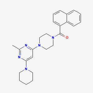 2-methyl-4-[4-(1-naphthoyl)-1-piperazinyl]-6-(1-piperidinyl)pyrimidine