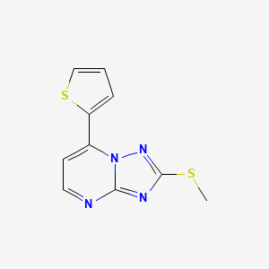 molecular formula C10H8N4S2 B4457468 2-(methylthio)-7-(2-thienyl)[1,2,4]triazolo[1,5-a]pyrimidine 