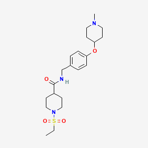 1-(ethylsulfonyl)-N-{4-[(1-methyl-4-piperidinyl)oxy]benzyl}-4-piperidinecarboxamide