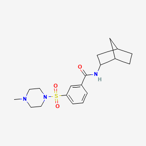 N-bicyclo[2.2.1]hept-2-yl-3-[(4-methyl-1-piperazinyl)sulfonyl]benzamide