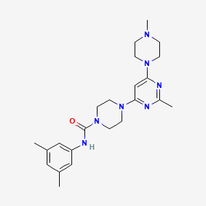 N-(3,5-dimethylphenyl)-4-[2-methyl-6-(4-methyl-1-piperazinyl)-4-pyrimidinyl]-1-piperazinecarboxamide