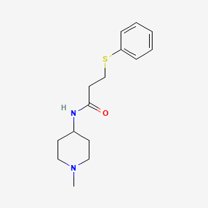 N-(1-methyl-4-piperidinyl)-3-(phenylthio)propanamide