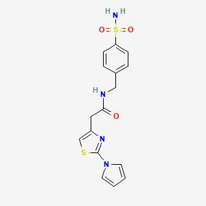 N-[4-(aminosulfonyl)benzyl]-2-[2-(1H-pyrrol-1-yl)-1,3-thiazol-4-yl]acetamide