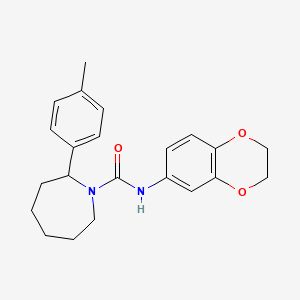 N-(2,3-dihydro-1,4-benzodioxin-6-yl)-2-(4-methylphenyl)-1-azepanecarboxamide