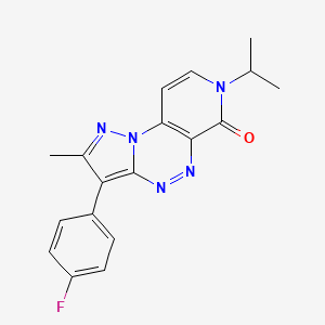 3-(4-fluorophenyl)-7-isopropyl-2-methylpyrazolo[5,1-c]pyrido[4,3-e][1,2,4]triazin-6(7H)-one