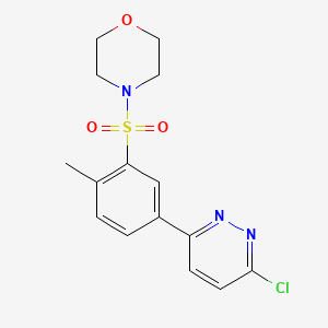 4-{[5-(6-chloro-3-pyridazinyl)-2-methylphenyl]sulfonyl}morpholine