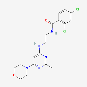 2,4-dichloro-N-(2-{[2-methyl-6-(4-morpholinyl)-4-pyrimidinyl]amino}ethyl)benzamide