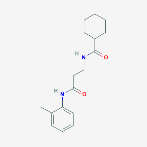 N-{3-[(2-methylphenyl)amino]-3-oxopropyl}cyclohexanecarboxamide