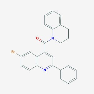 molecular formula C25H19BrN2O B445780 (6-bromo-2-phenylquinolin-4-yl)(3,4-dihydroquinolin-1(2H)-yl)methanone 