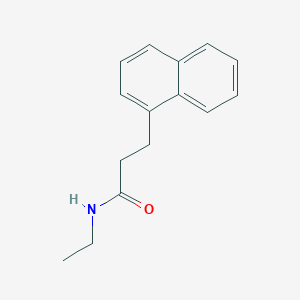 molecular formula C15H17NO B4457857 N-ethyl-3-(1-naphthyl)propanamide 