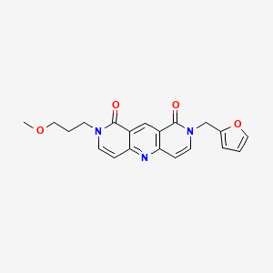 molecular formula C20H19N3O4 B4457880 2-(2-furylmethyl)-8-(3-methoxypropyl)pyrido[4,3-b]-1,6-naphthyridine-1,9(2H,8H)-dione 