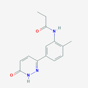 N-[2-methyl-5-(6-oxo-1,6-dihydro-3-pyridazinyl)phenyl]propanamide