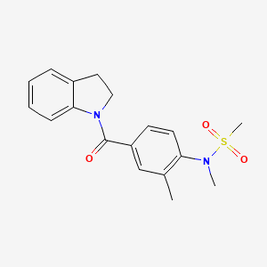 N-[4-(2,3-dihydro-1H-indol-1-ylcarbonyl)-2-methylphenyl]-N-methylmethanesulfonamide