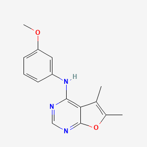 N-(3-methoxyphenyl)-5,6-dimethylfuro[2,3-d]pyrimidin-4-amine