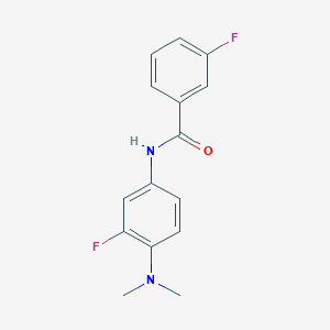 molecular formula C15H14F2N2O B4457962 N-[4-(dimethylamino)-3-fluorophenyl]-3-fluorobenzamide 