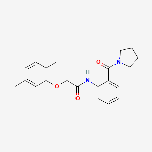 2-(2,5-dimethylphenoxy)-N-[2-(1-pyrrolidinylcarbonyl)phenyl]acetamide