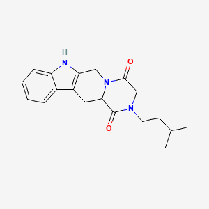 2-(3-methylbutyl)-2,3,6,7,12,12a-hexahydropyrazino[1',2':1,6]pyrido[3,4-b]indole-1,4-dione