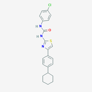 1-(4-Chlorophenyl)-3-[4-(4-cyclohexylphenyl)-1,3-thiazol-2-yl]urea