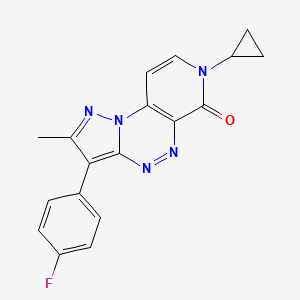 7-cyclopropyl-3-(4-fluorophenyl)-2-methylpyrazolo[5,1-c]pyrido[4,3-e][1,2,4]triazin-6(7H)-one