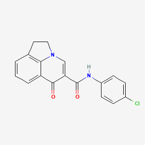 N-(4-chlorophenyl)-6-oxo-1,2-dihydro-6H-pyrrolo[3,2,1-ij]quinoline-5-carboxamide