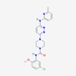 N-(5-chloro-2-methoxyphenyl)-4-{6-[(6-methyl-2-pyridinyl)amino]-3-pyridazinyl}-1-piperazinecarboxamide