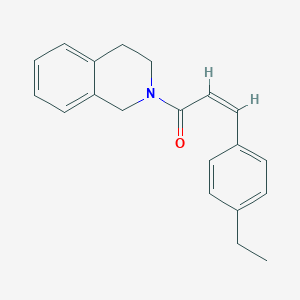 molecular formula C20H21NO B445804 2-[3-(4-Ethylphenyl)acryloyl]-1,2,3,4-tetrahydroisoquinoline 