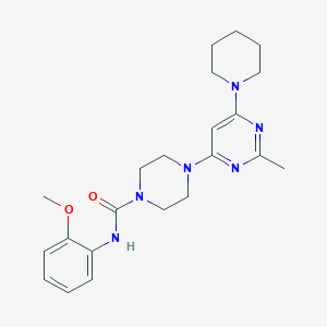 N-(2-methoxyphenyl)-4-[2-methyl-6-(1-piperidinyl)-4-pyrimidinyl]-1-piperazinecarboxamide