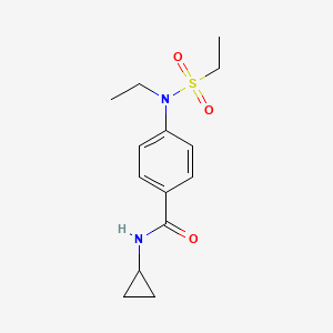 N-cyclopropyl-4-[ethyl(ethylsulfonyl)amino]benzamide