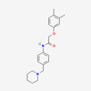 2-(3,4-dimethylphenoxy)-N-[4-(1-piperidinylmethyl)phenyl]acetamide