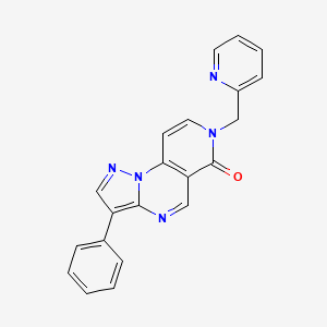 3-phenyl-7-(2-pyridinylmethyl)pyrazolo[1,5-a]pyrido[3,4-e]pyrimidin-6(7H)-one