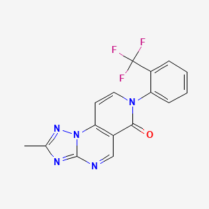 2-methyl-7-[2-(trifluoromethyl)phenyl]pyrido[3,4-e][1,2,4]triazolo[1,5-a]pyrimidin-6(7H)-one