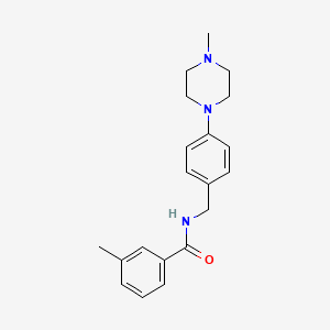 3-methyl-N-[4-(4-methyl-1-piperazinyl)benzyl]benzamide