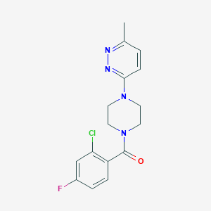 3-[4-(2-chloro-4-fluorobenzoyl)-1-piperazinyl]-6-methylpyridazine