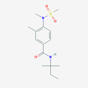 N-(1,1-dimethylpropyl)-3-methyl-4-[methyl(methylsulfonyl)amino]benzamide