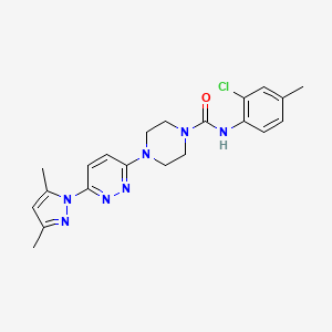 N-(2-chloro-4-methylphenyl)-4-[6-(3,5-dimethyl-1H-pyrazol-1-yl)-3-pyridazinyl]-1-piperazinecarboxamide