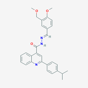 2-(4-isopropylphenyl)-N'-[4-methoxy-3-(methoxymethyl)benzylidene]-4-quinolinecarbohydrazide