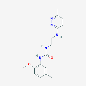 N-(2-methoxy-5-methylphenyl)-N'-{2-[(6-methyl-3-pyridazinyl)amino]ethyl}urea