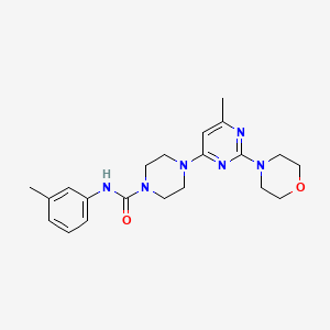 4-[6-methyl-2-(4-morpholinyl)-4-pyrimidinyl]-N-(3-methylphenyl)-1-piperazinecarboxamide