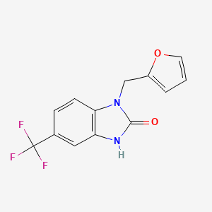 1-(2-furylmethyl)-5-(trifluoromethyl)-1,3-dihydro-2H-benzimidazol-2-one