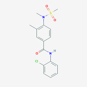 N-(2-chlorophenyl)-3-methyl-4-[methyl(methylsulfonyl)amino]benzamide