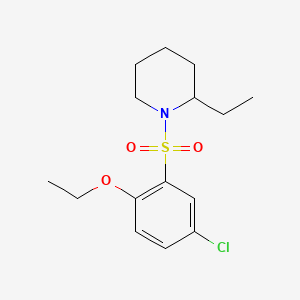 1-[(5-chloro-2-ethoxyphenyl)sulfonyl]-2-ethylpiperidine