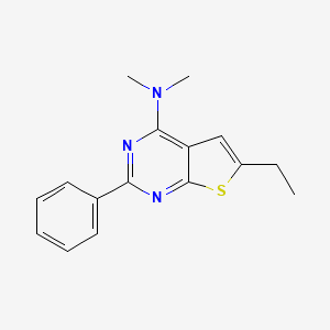 6-ethyl-N,N-dimethyl-2-phenylthieno[2,3-d]pyrimidin-4-amine